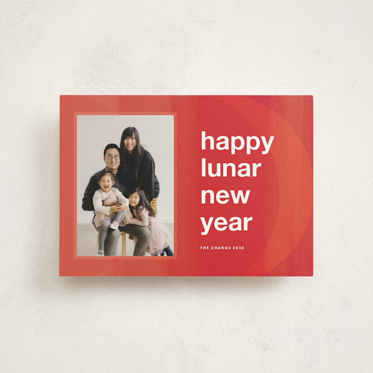 "abstract crescent" - Lunar New Year Cards in Rogue by Jennifer Lew - Front