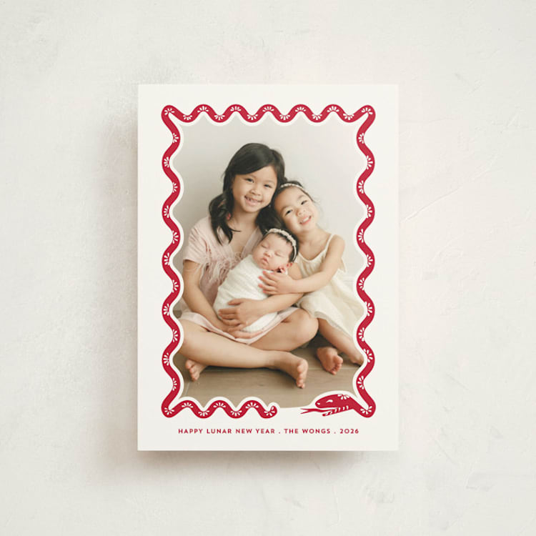 "Tsim Sha Tsui" - Lunar New Year Cards in Bayberry by Gwen Bedat - Front