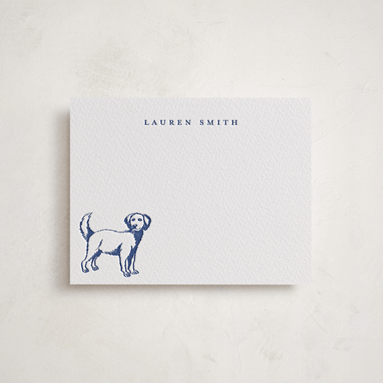 "Best Friend" - Personalized Stationery Cards in Lapis by Teju Reval - Front