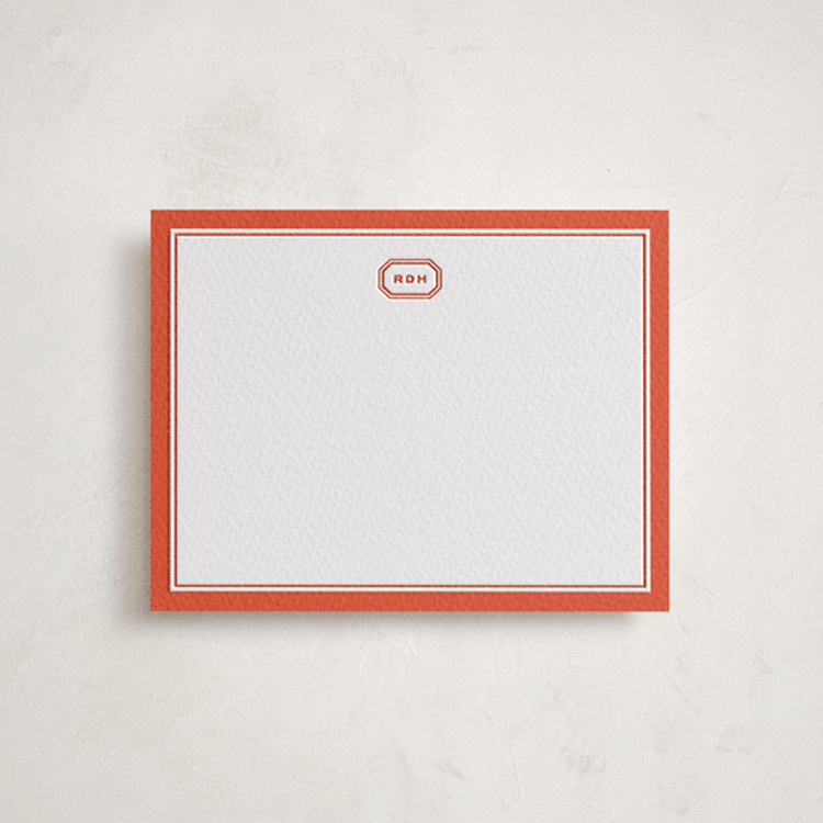 "lombardia" - Personalized Stationery Cards in Poppy by chocomocacino - Front