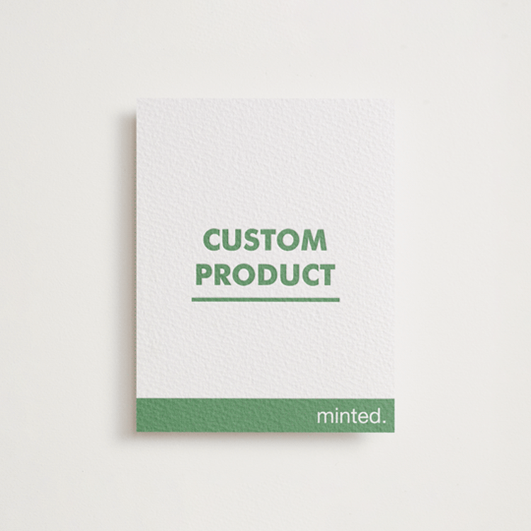 "Portrait Custom" - Letterpress RSVP Cards in Fern by Minted Custom - Front