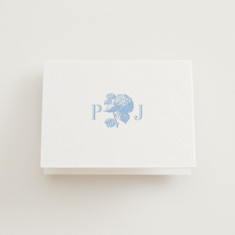 "Cheseapeake" - Letterpress Wedding Thank You Cards in Vista by Megan Davis - Front