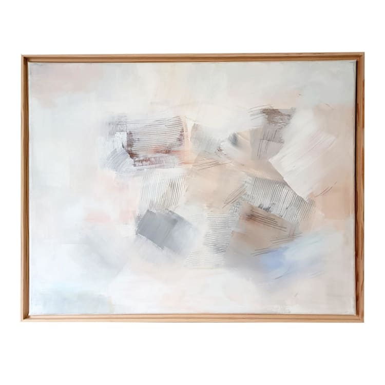 "Sand Whispers" - Original Painting in beige by AlisonJerry