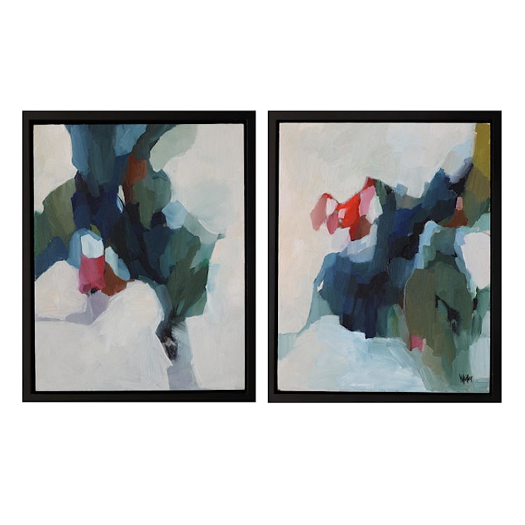 "Neva Flows" - Original Painting in green by Wendy Keller