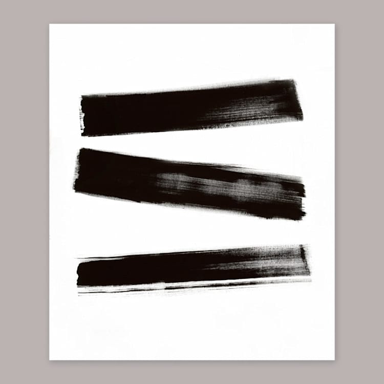 "From All Angles Original Artwork" - Original Painting in black by Ilana Greenberg