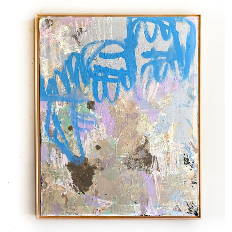 "Blue Zone" - Original Painting in blue by Jessalin Beutler
