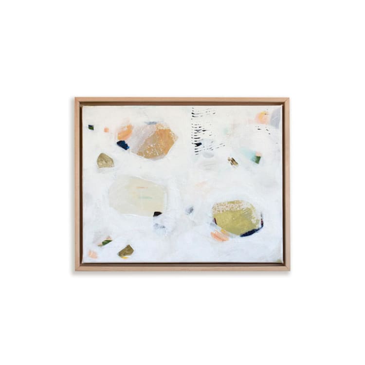 "Making Notes | 11" x 14" framed original mixed-media painting on canvas" - Original Painting in multicolor by Kayla King