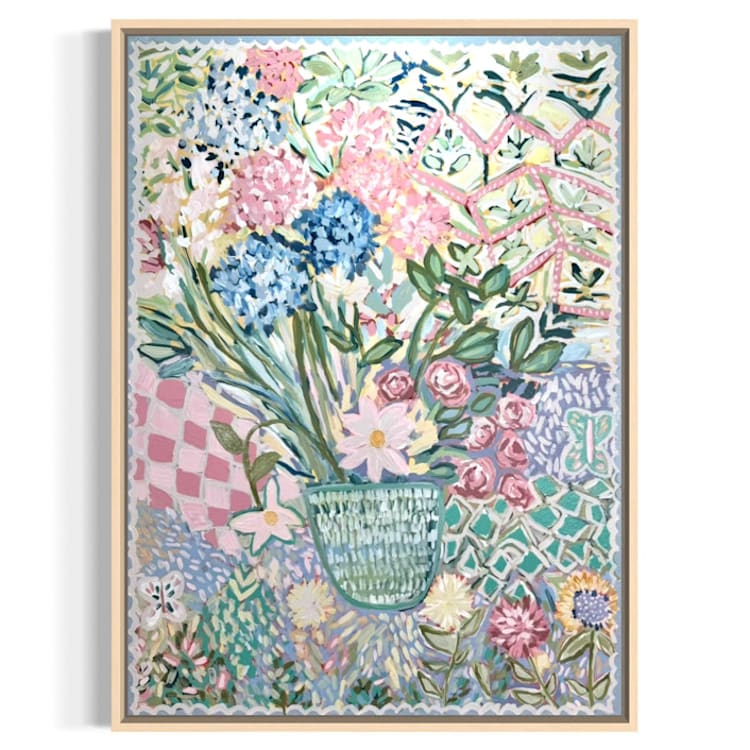 "Bloom Song (30x40) - Unframed Original Painting" - Original Painting in multicolor by Sarah Mankin