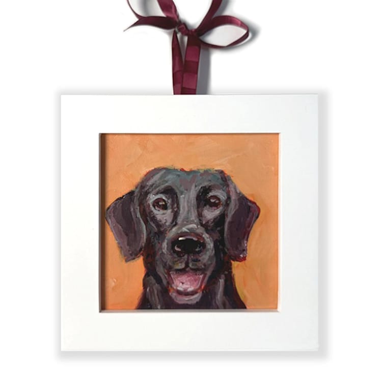 "Black Lab, Original Acrylic Painting" - Original Painting in multicolorassorted-colors by Carol C. Young