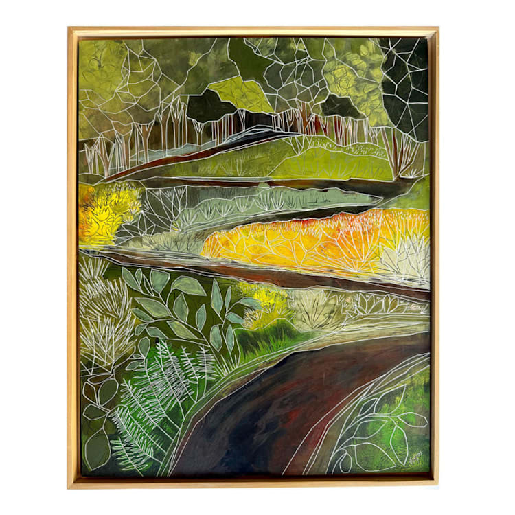 "The Wilderness" - Original Painting in green by Sarah Fitzgerald
