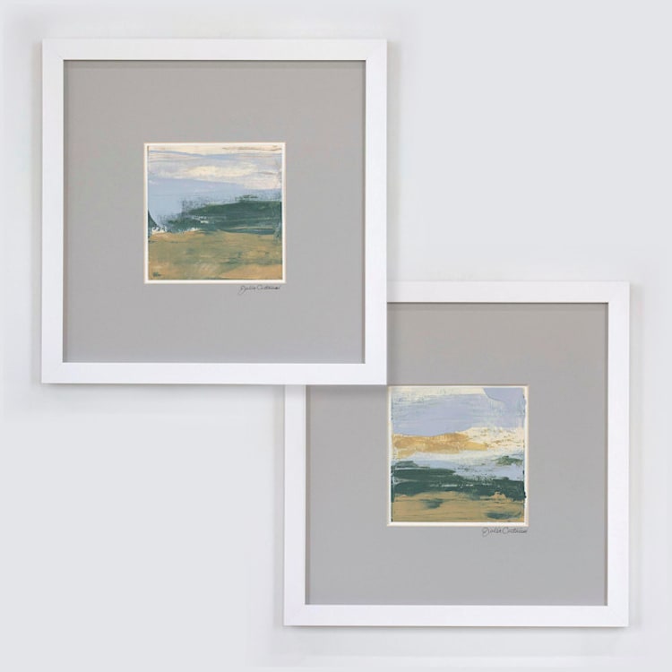 "Open Field No. 7 and No. 8 - Original Set" - Original Painting in multicolorassorted-colors by Julia Contacessi