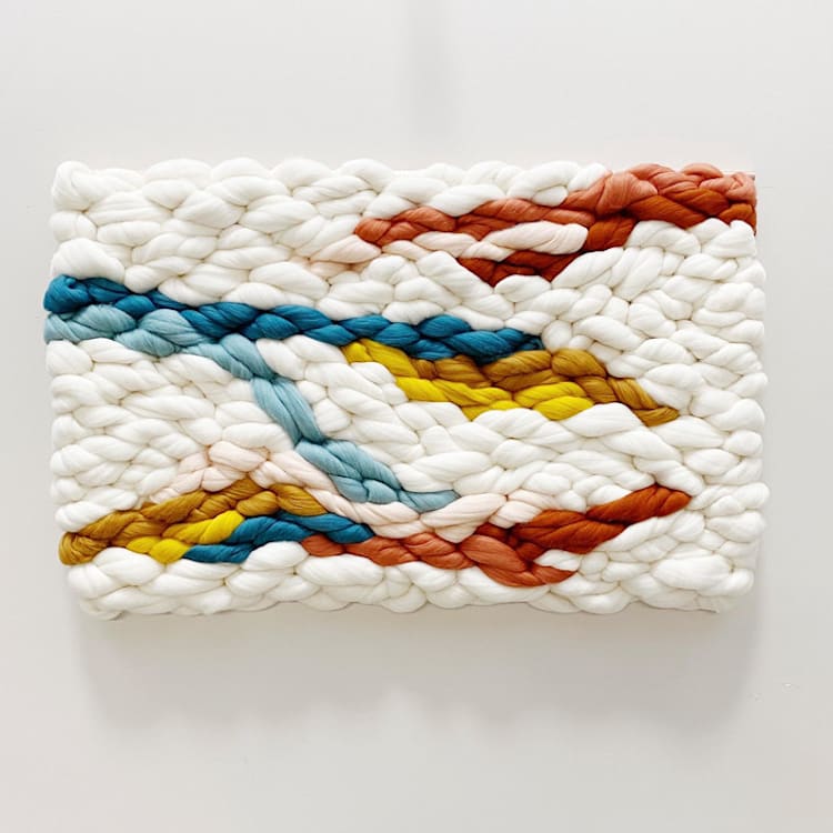 "waves" - Original Painting in multicolor by Meghan Shimek