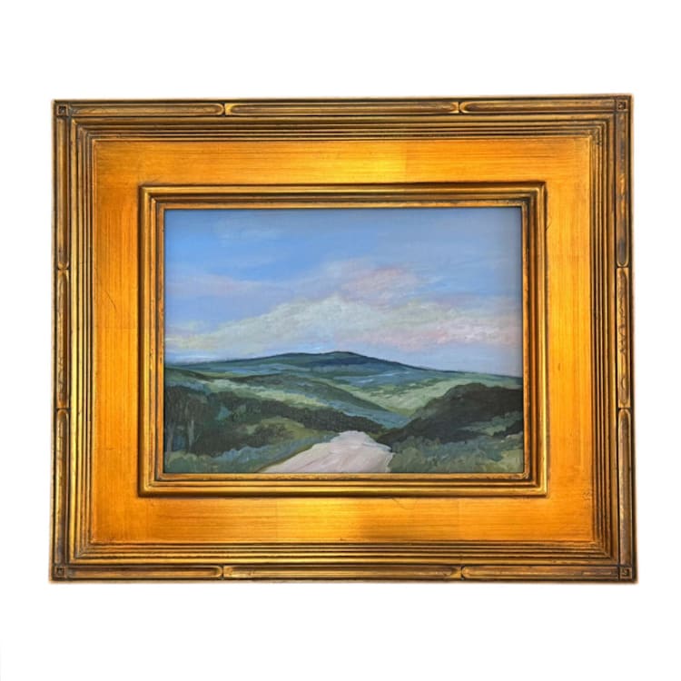 ""A Way Through the Valley" - 18 x 15 - Original Painting" - Original Painting in multicolor by Sarah Mankin