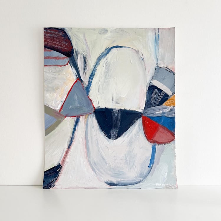 "Gather Round 2" - Original Painting in multicolorassorted-colors by Mary Gaspar