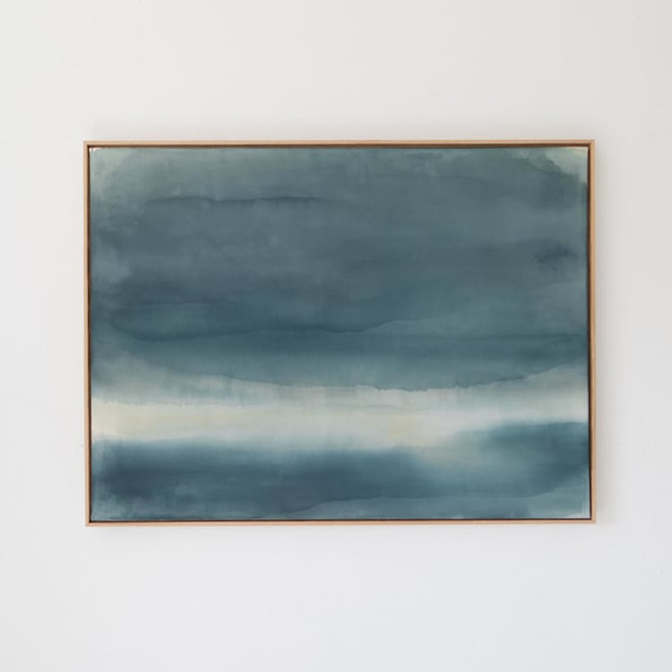 "Soft Focus" - Original Painting in blue by Rebecca King
