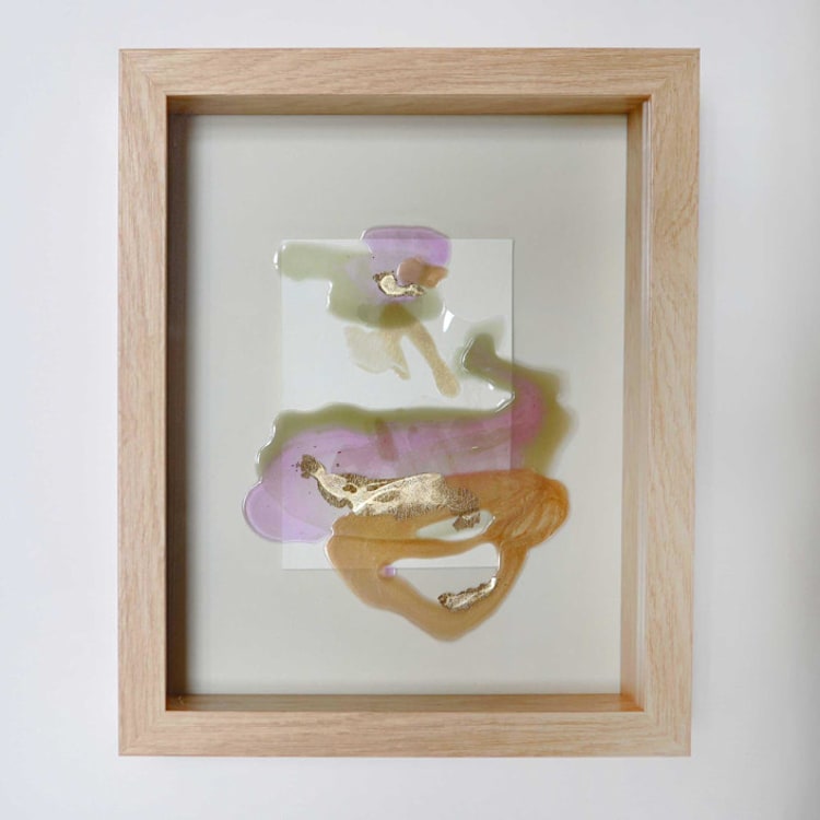 "For Color's Sake #13" - Original Painting in green by Christine Olmstead