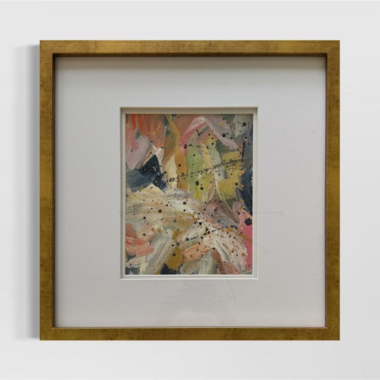 ""Highbury Path, No. 2" – 17x17 – Framed Original Painting" - Original Painting in multicolorassorted-colors by Sarah Mankin