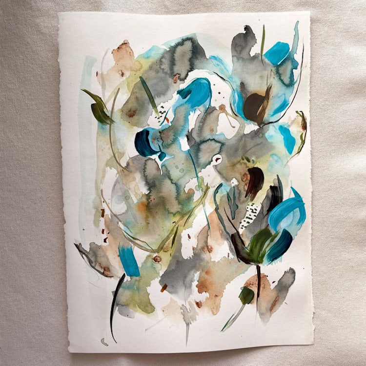 "Florida" - Original Painting in multicolor by Suzanna Toole
