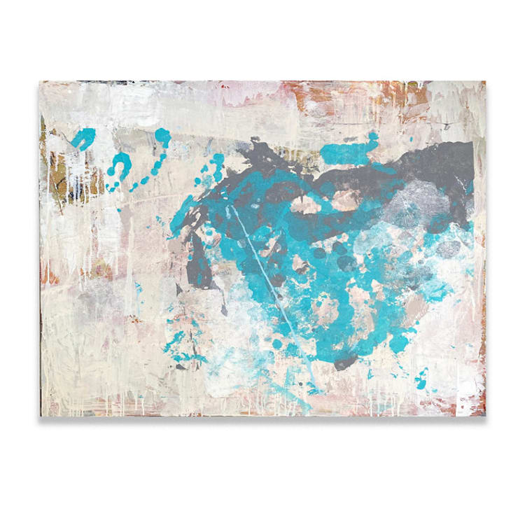 "Vintage Feeling" - Original Painting in white by Jessalin Beutler