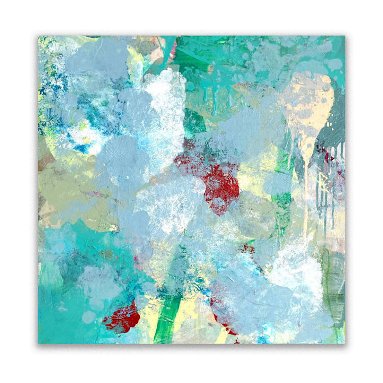 "Blue Dragonfly" - Original Painting in blue by Jessalin Beutler