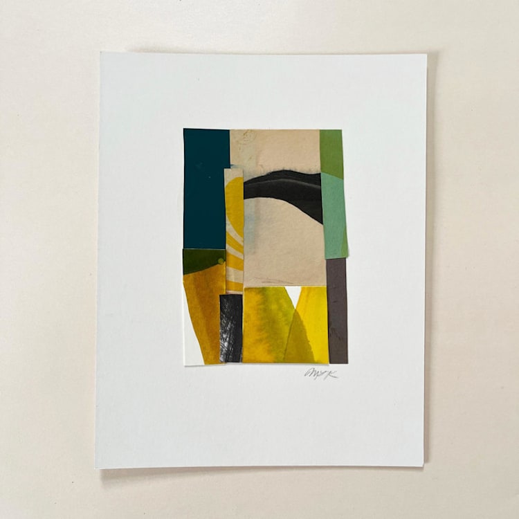 "River" - Original Painting in yellow by Morgan Kendall