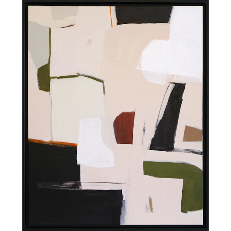 "Peach Glen" - Original Painting in beige by Shina Choi