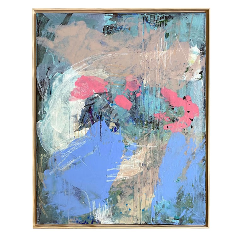 "It's Complicated" - Original Painting in blue by Jessalin Beutler