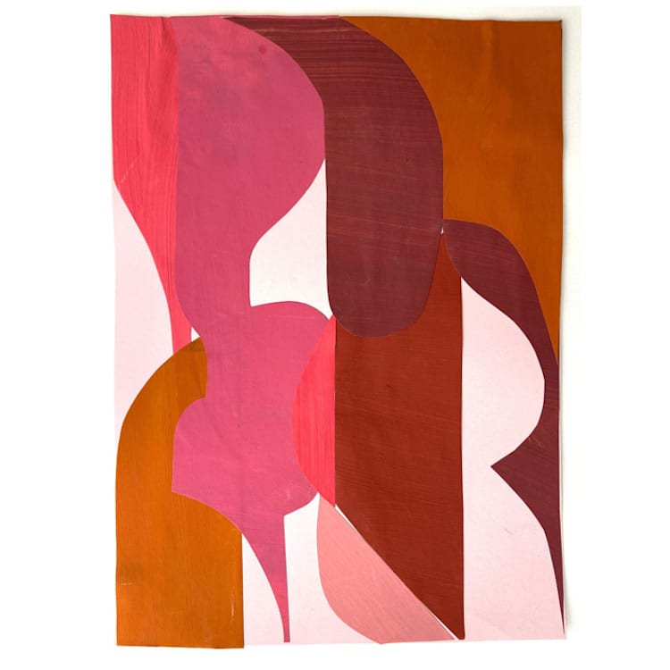 "Color Fall" - Original Painting in multicolor by cyrille gulassa