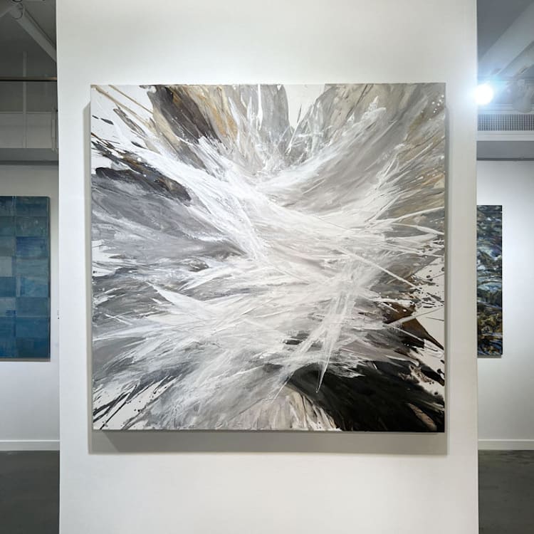 "Today I Choose Palette Knives III" - Original Painting in natural by Teodora Guererra