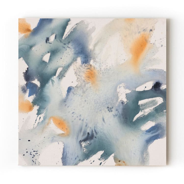 "Integration I" - Original Painting in blue by Christa