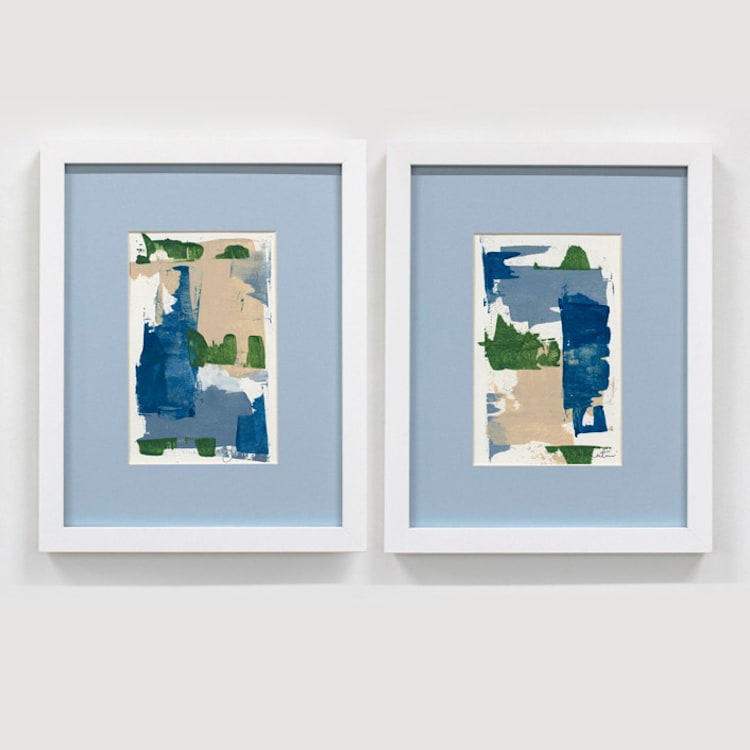 "Alchemy No. 5 and No. 6 - Original Set" - Original Painting in multicolorassorted-colors by Julia Contacessi