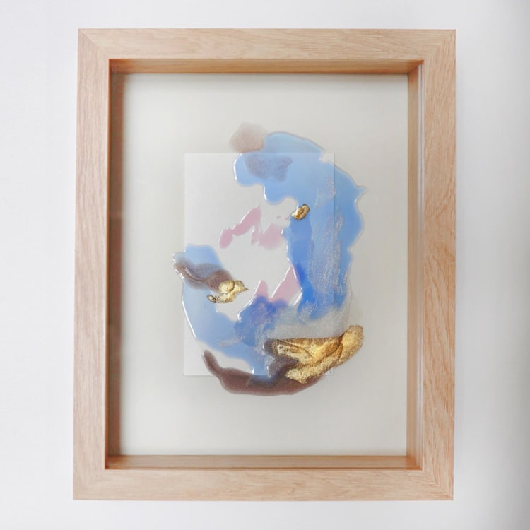 "For Color's Sake #11" - Original Painting in blue by Christine Olmstead