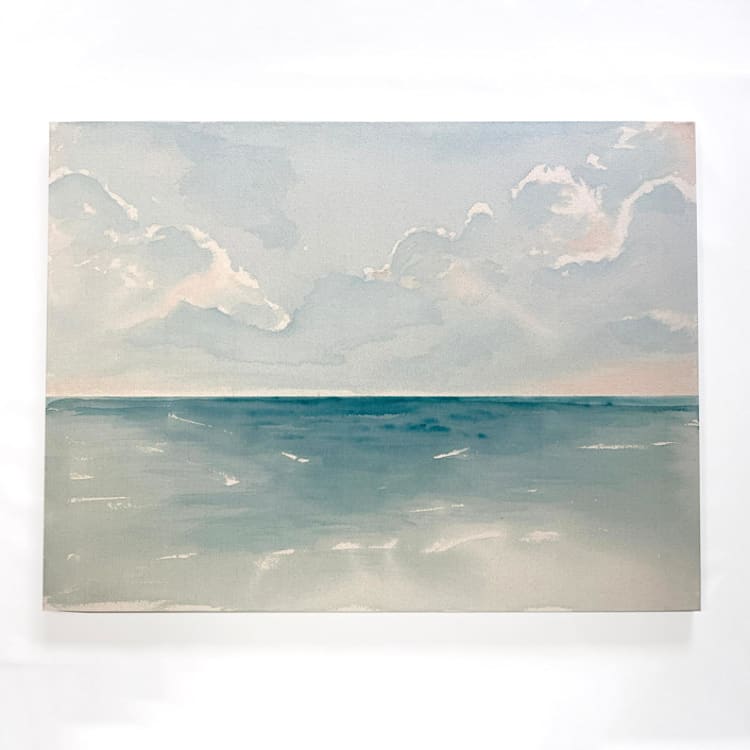 "Expanse" - Original Painting in blue by Holly Whitcomb