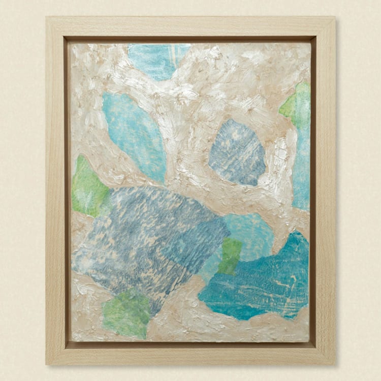 "Sea Glass No. 1" - Original Painting in multicolorassorted-colors by Courtney Crane