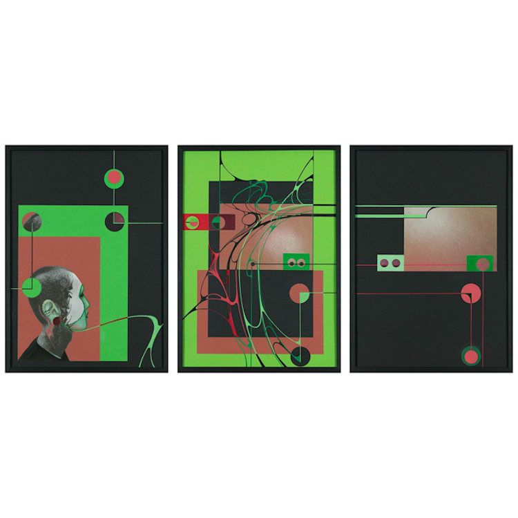 "Fujibloody" - Original Painting in multicolor by Nerea Azanza