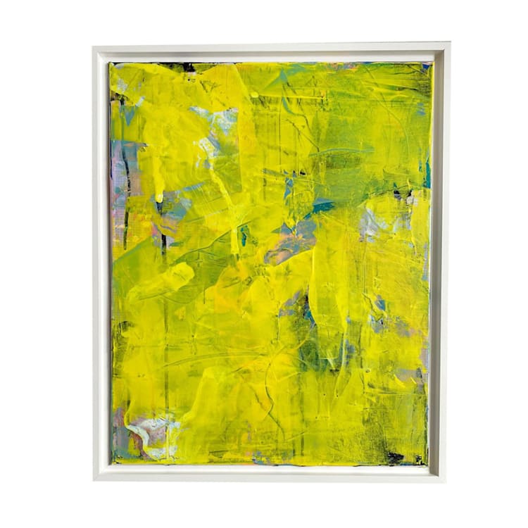"Sunshine Spit" - Original Painting in yellow by Jessalin Beutler