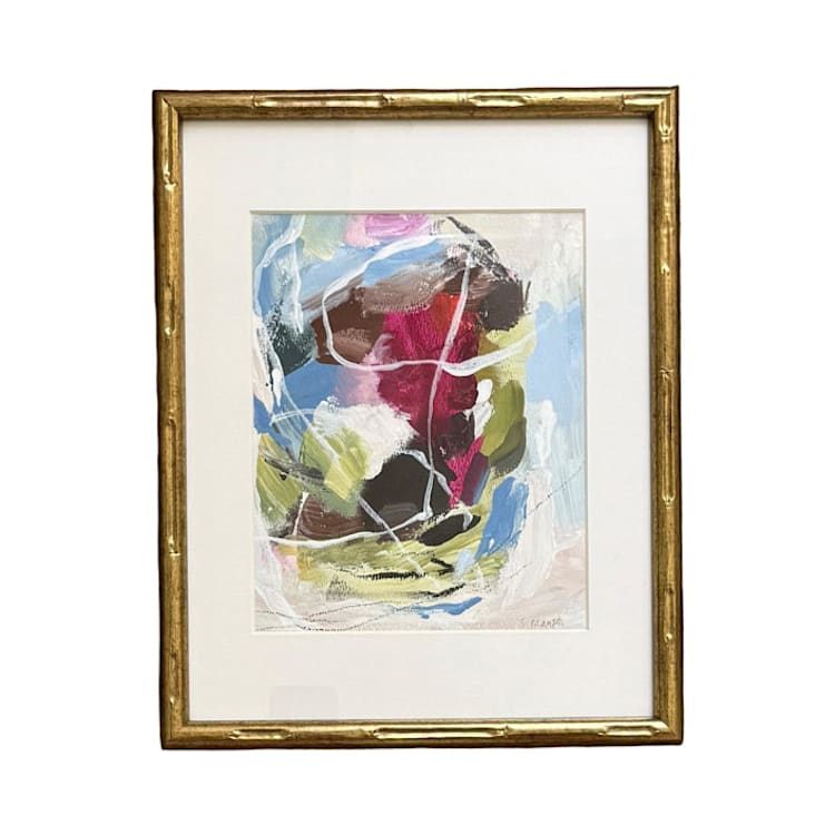 ""Hill Country Colors No. 4" - 12 x 15 - Framed Original Painting" - Original Painting in multicolor by Sarah Mankin