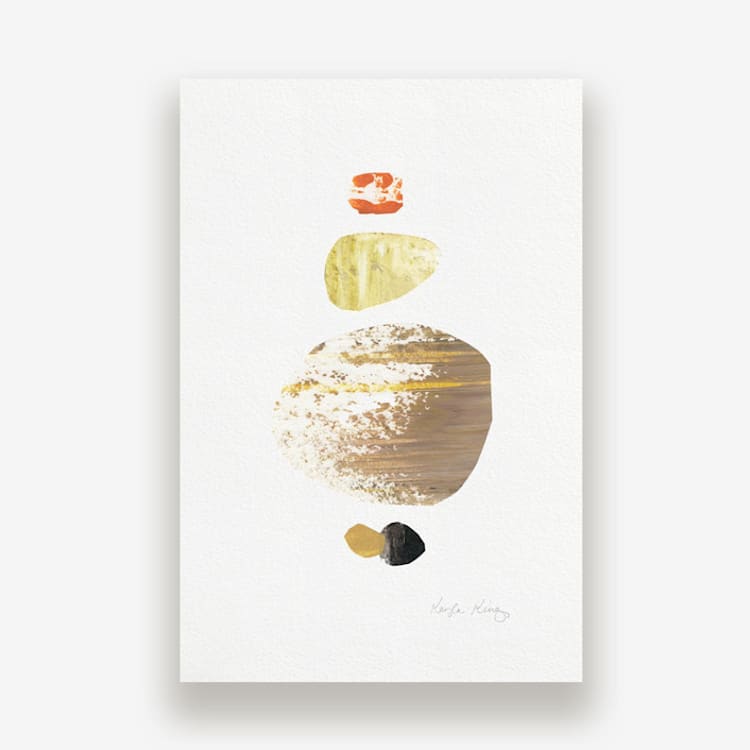 "Seedling #15" - Original Painting in multicolor by Kayla King