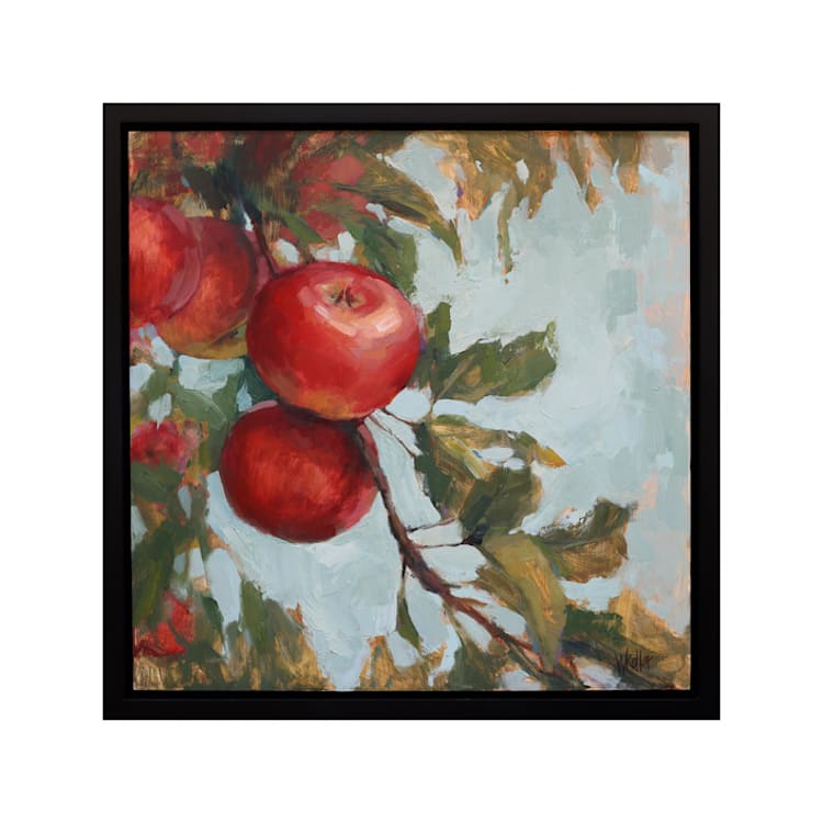 "Apple Tree" - Original Painting in red by Wendy Keller