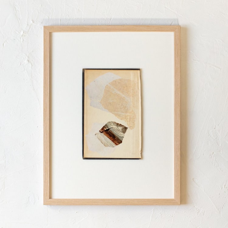 "Bookends III" - Original Painting in beige by Jennifer Daily