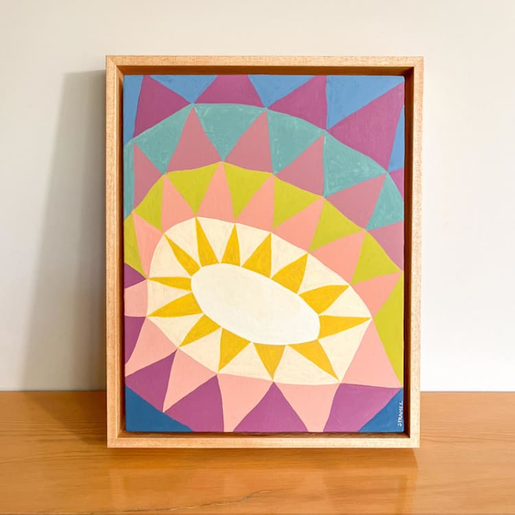"Desert Blooms I" - Original Painting in multicolor by Renée Stramel