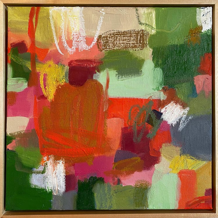 "Tulip Festival" - Original Painting in multicolor by Kat Roberts