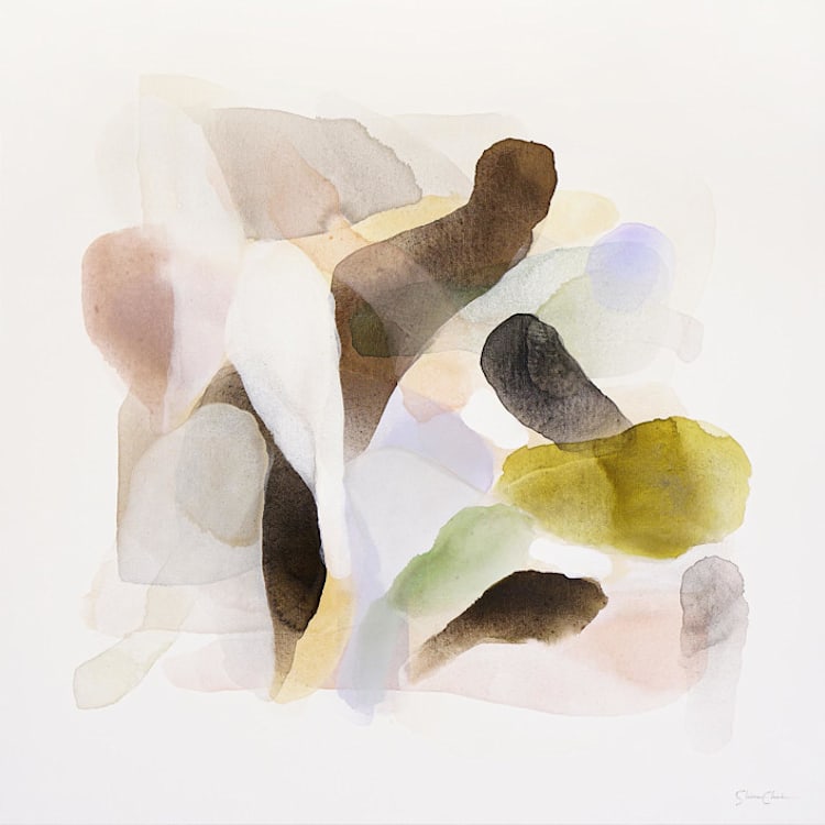 "Voyage in Nature" - Original Painting in brown by Shina Choi