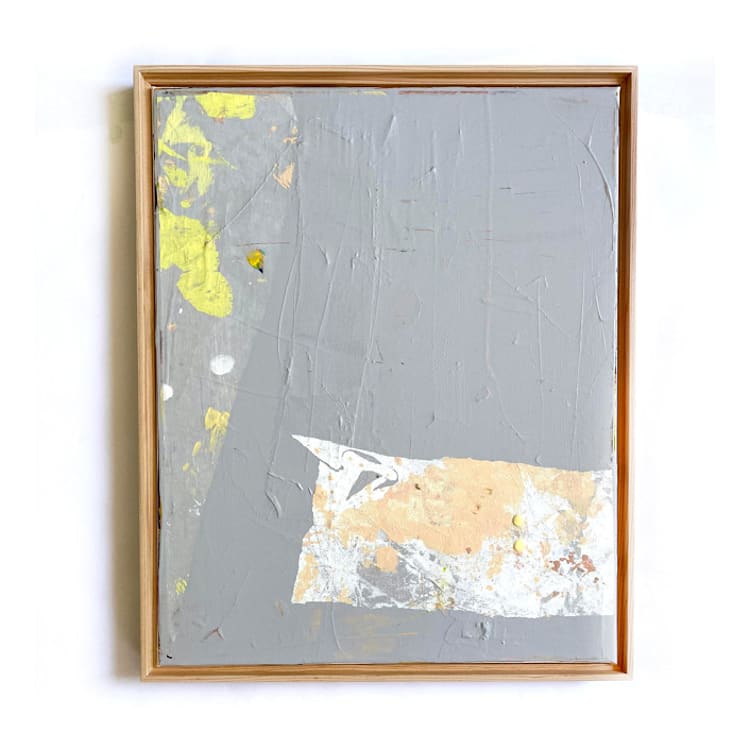 "Clearing Dust" - Original Painting in gray by Jessalin Beutler