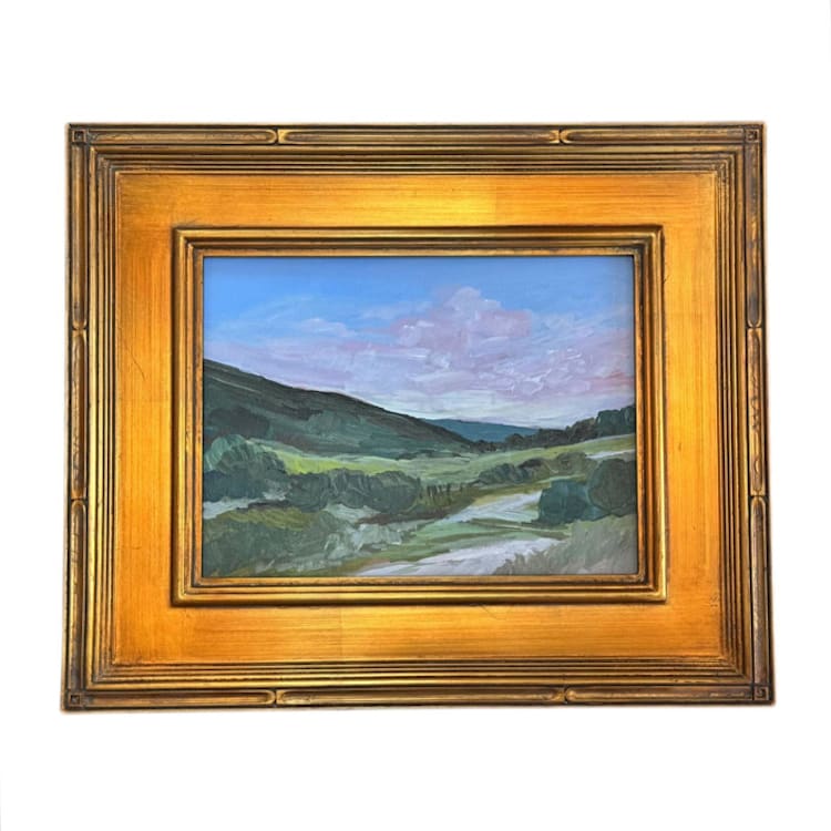 "“Meet Me in the Lowlands” - 18 x 15 - Framed Original Painting" - Original Painting in multicolor by Sarah Mankin