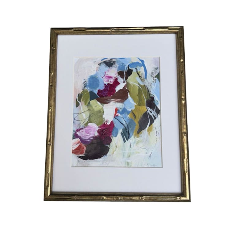 ""Hill Country Colors No. 5" - 12 x 15 - Framed Original Painting" - Original Painting in multicolor by Sarah Mankin