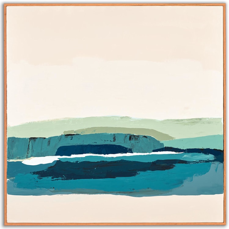 "Pacific Coast Seascape Series" - Original Painting in blue by Caryn Owen