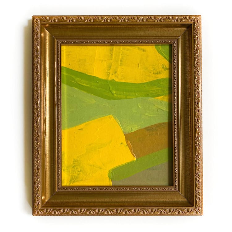 "Yellow Fields" - Original Painting in yellow by Jessalin Beutler