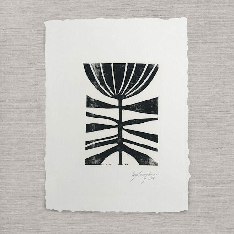 "pod" - Original Painting in black by Maja Cunningham