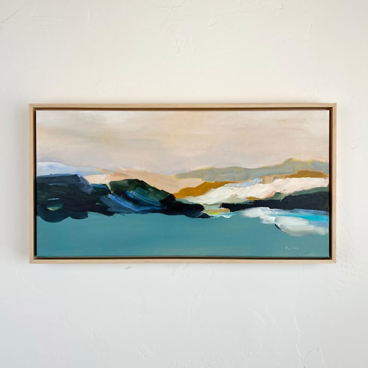 "Inlet" - Original Painting in multicolor by Kayla King